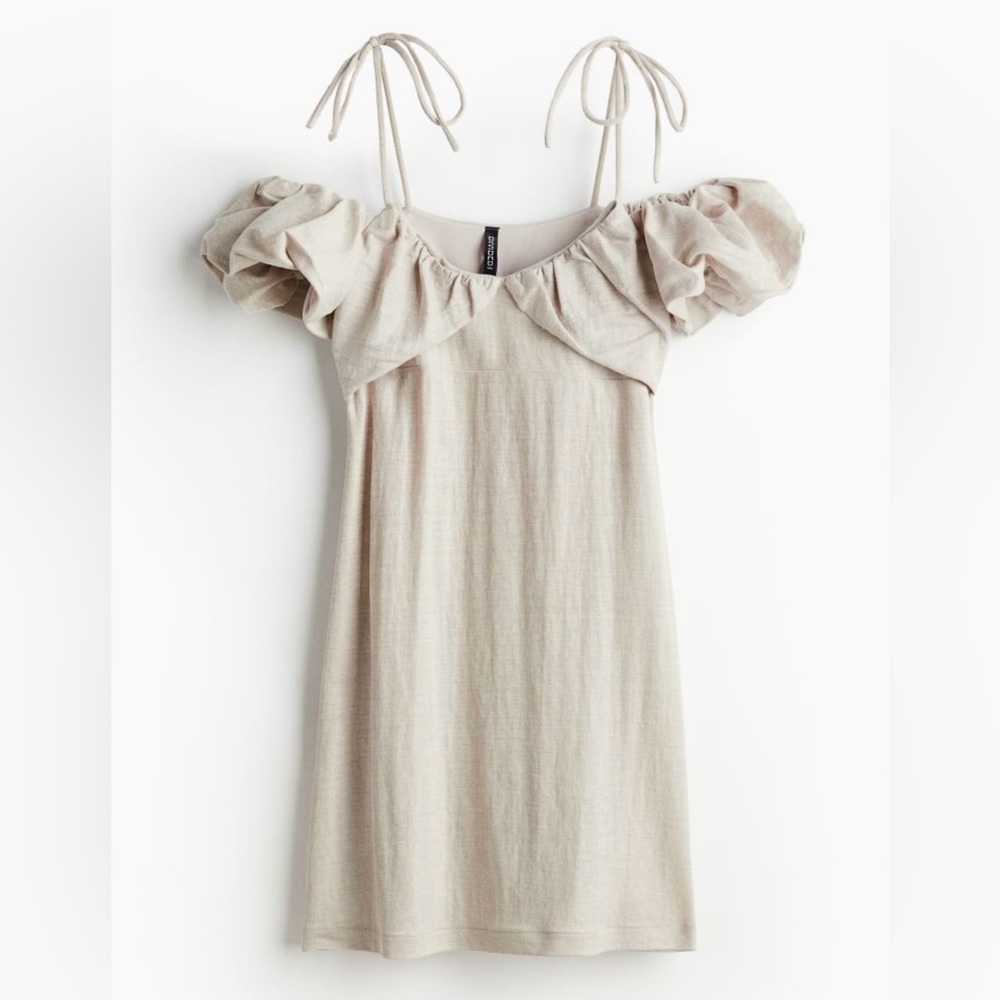 👗H&M Tie shoulder dress👗